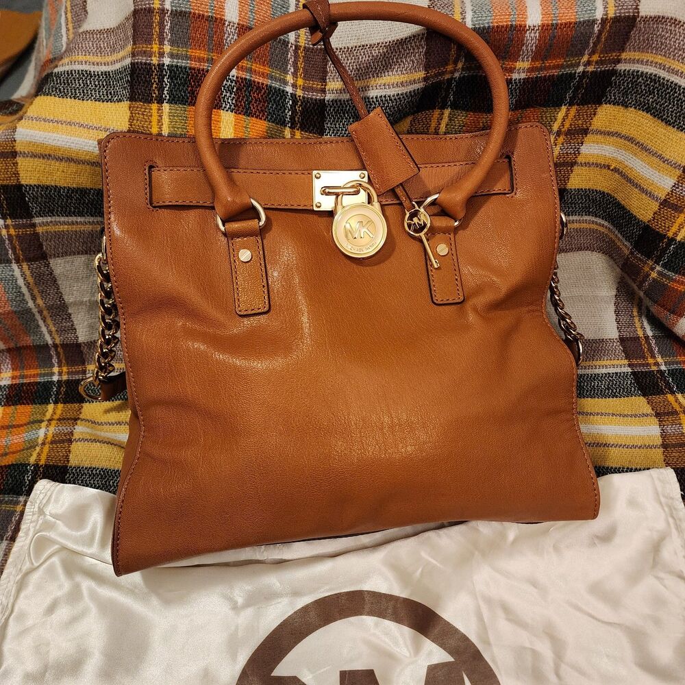 2014 Michael Kors Hamilton Lrge North South Leather Tote Bag. EUC.